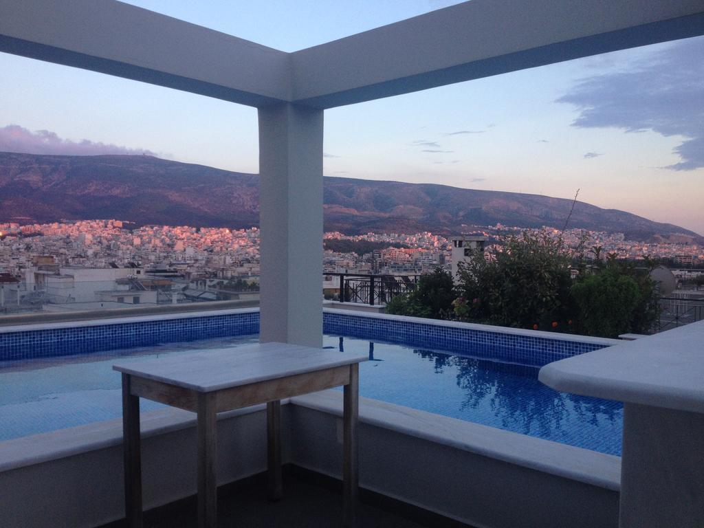 דירות Athens Lycabettus Hill Penthouse, Private Roof Garden & Pool מראה חיצוני תמונה