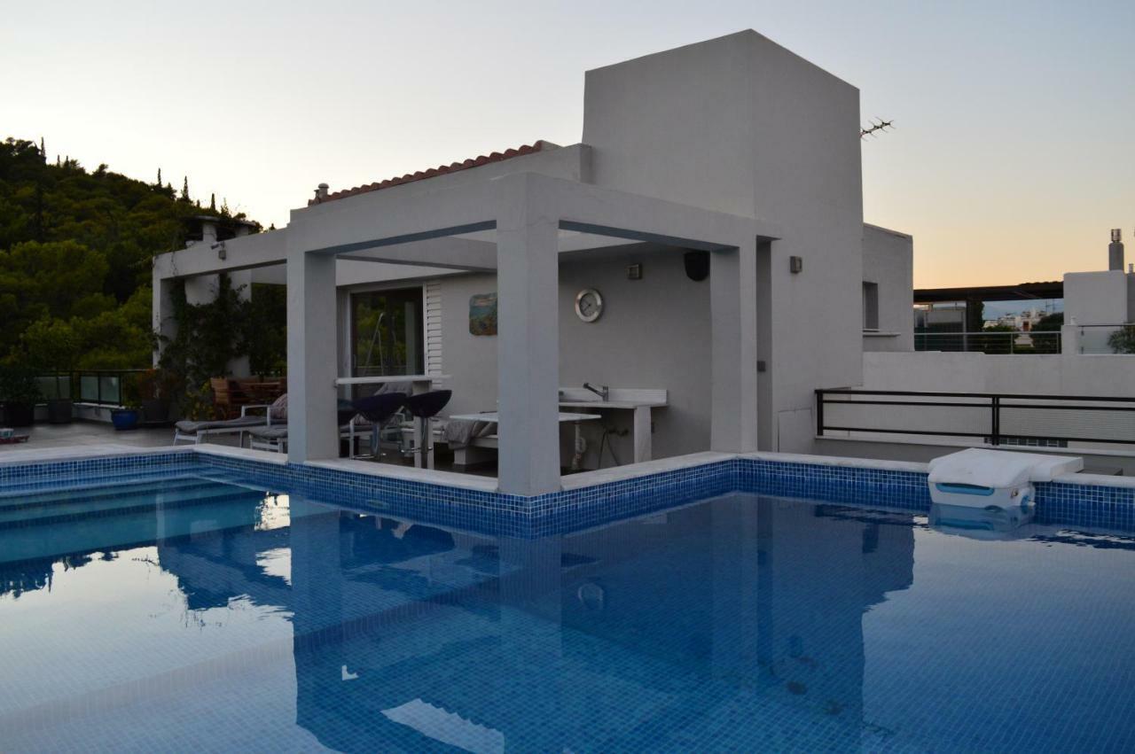 דירות Athens Lycabettus Hill Penthouse, Private Roof Garden & Pool מראה חיצוני תמונה